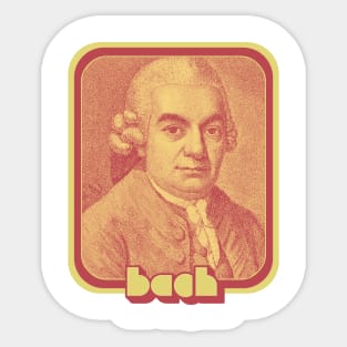 Bach // Retro Aesthetic Fan Art Design Sticker